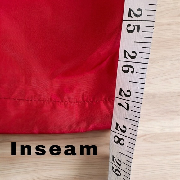 Men’s VTG Decibel Red Cargo Zippered Nylon Parachute Pants Street Wear M EUC - Picture 12 of 16